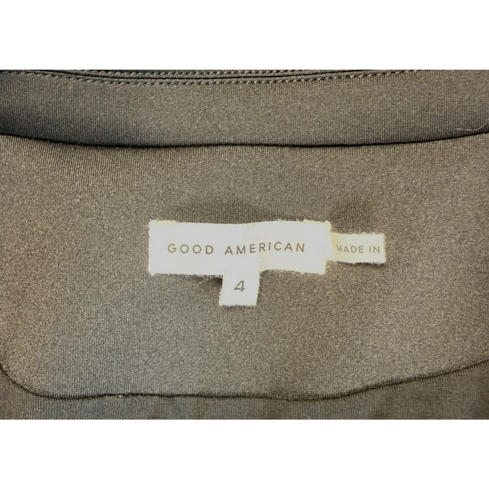 NWOT Good American Waisted Stretch Blazer XL size 4 jet black Classic - Picture 3 of 4